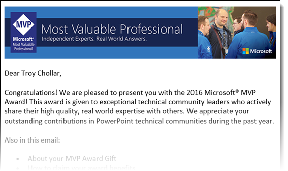 Microsoft MVP 2017