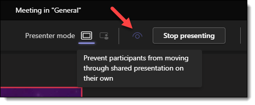 presentation is not visible in teams