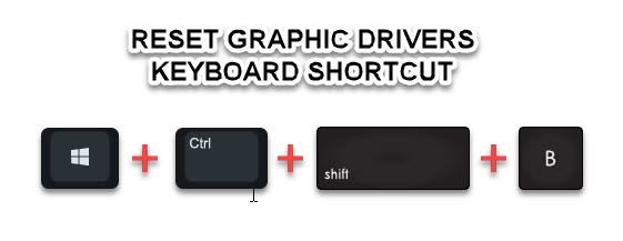 Reset graphic drivers keyboard shortcut